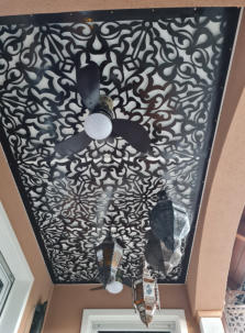 Dekorpaneele als Deckenschmuck • Kundenfoto