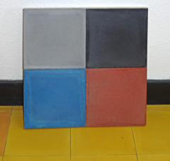 Zementfliesen sind auch einfarbig sehr lebendig