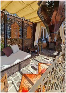 Gartenpavillion mit Dekorpaneele • Kundenfoto