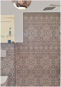 Spanische Fliese »Granada« im Bad • Kundenfoto
