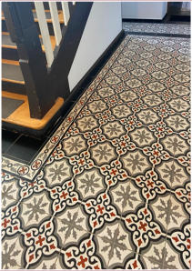 Zementfliesen Flur Jugendstil • Kundenfoto