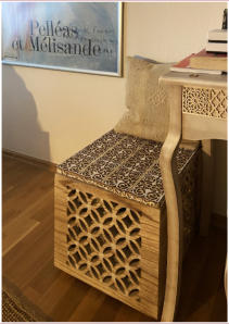 Dekorpaneele rund um den Schreibtisch • Kundenfoto