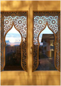 Dekorpaneele Laserschnitt. Fensterfüllung • Kundenfoto