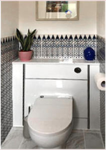 Andalusisch-maurische Fliese im Bad • Kundenfoto