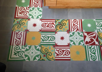 Zementfliesen in einer Loft • Kundenfoto